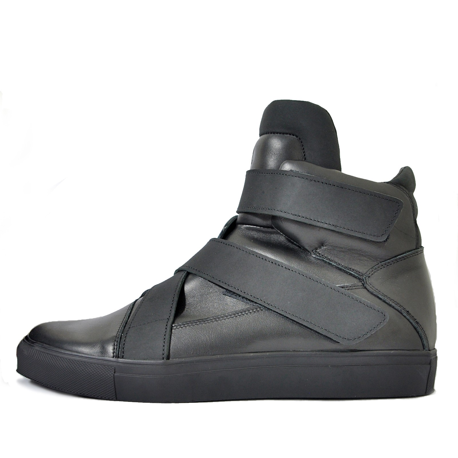 Asymmetrical high-top sneakers with velcro // SOLD OUT