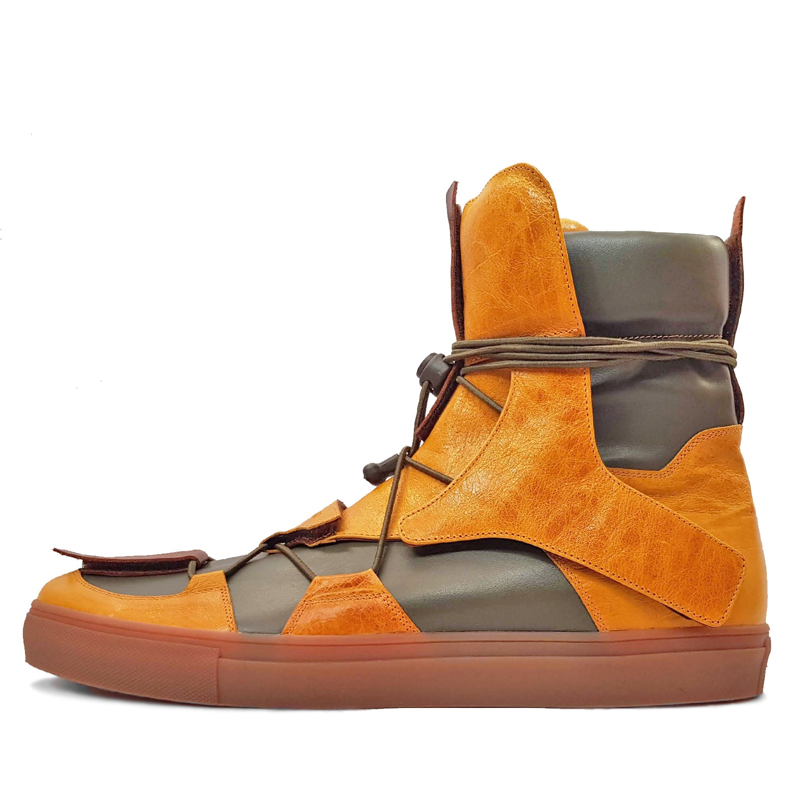 RDS CONSTRUCT BV. Sneaker alte con dettagli sostituibili // SOLD OUT